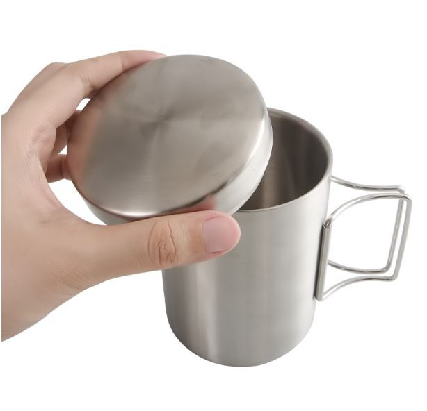 Portable outdoor camping mug stainless steel 300ml-400 CA507