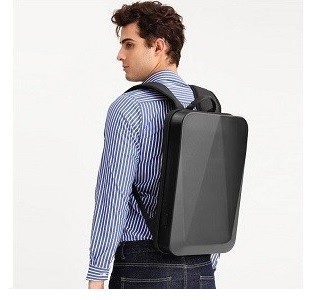 Hard shell laptop backpack for business office travel 8006