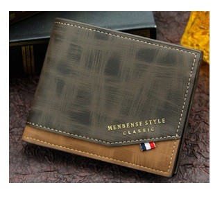 Pu leather men wallet D3301-4