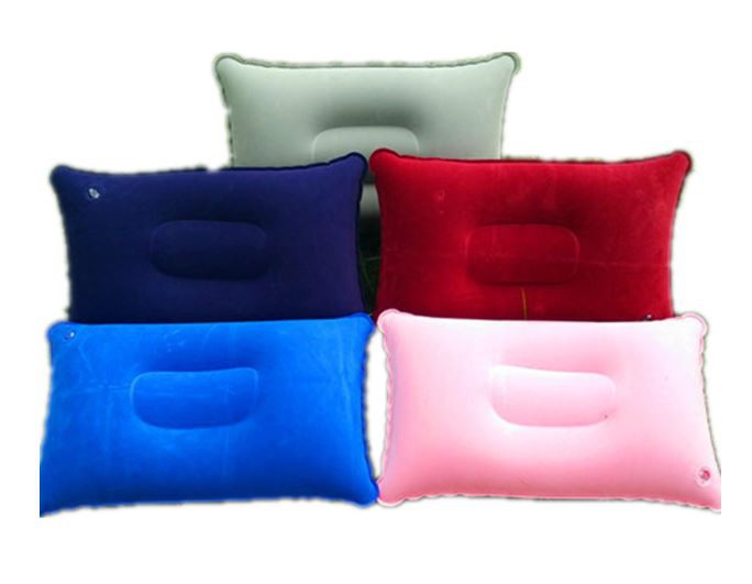 Outdoor camping flocking square pillow nap inflatable air p424