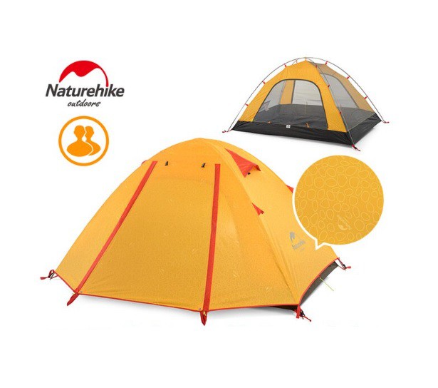 Naturehike P Series Tent UPF50+ 4 people Double-Layer Sunscreen Anti-UV Large Camping Tent