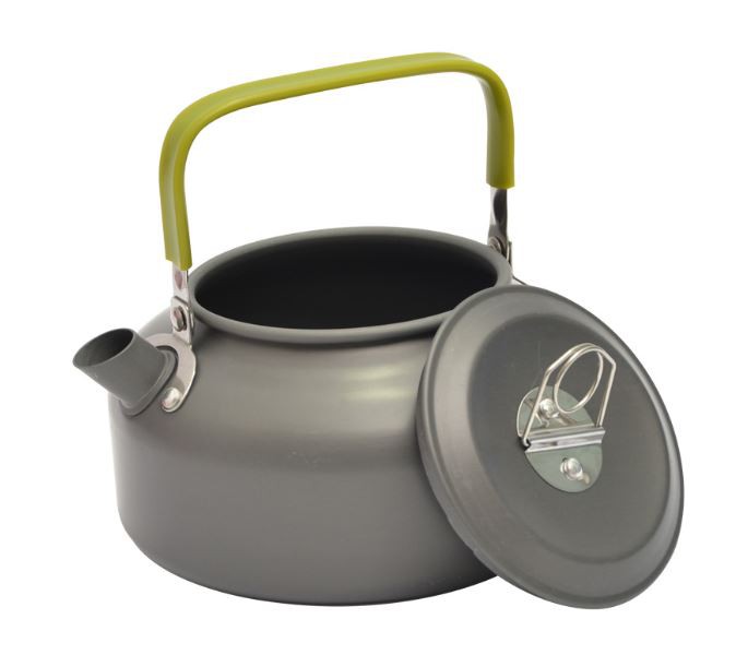 Outdoor Portable Aluminum Alloy Coffee Pot Teapot Kettle Camping Picnic Fishing Kettle 0.8L
