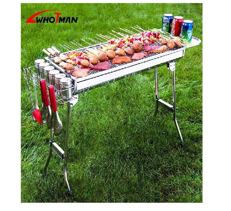 Whotman BBQ grill foldable stainless steel wk21817