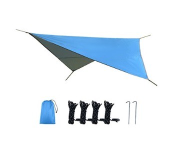 Thickened 320 x 250cm anti-tear Oxford cloth coated with silver sunscreen canopy tent outdoor waterproof and windproof camping shade awning rhombus