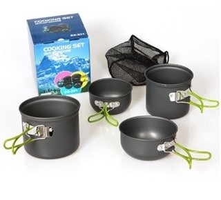 Portable Camping Picnic Bowl Pot Combination set DS-201