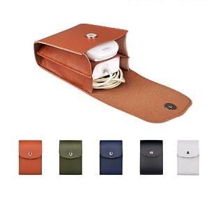 Mouse storage bag pu leather waterproof