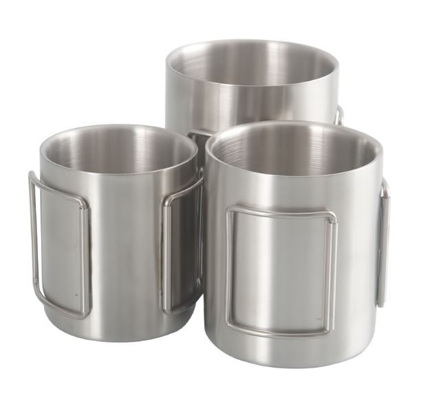 Portable outdoor camping mug stainless steel 300ml-400 CA505