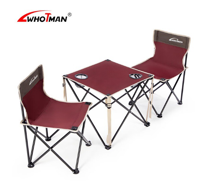Whotman foldable camping chair table set 2 people WT2260