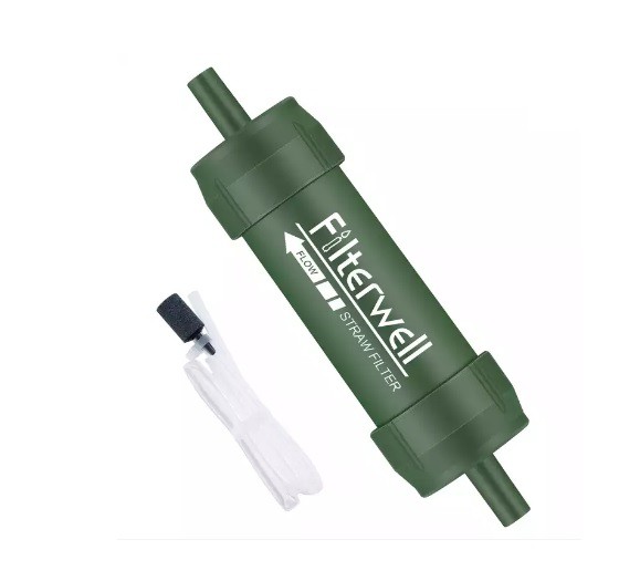Filterwell outdoor filtration straw tube portable water filter fw-455