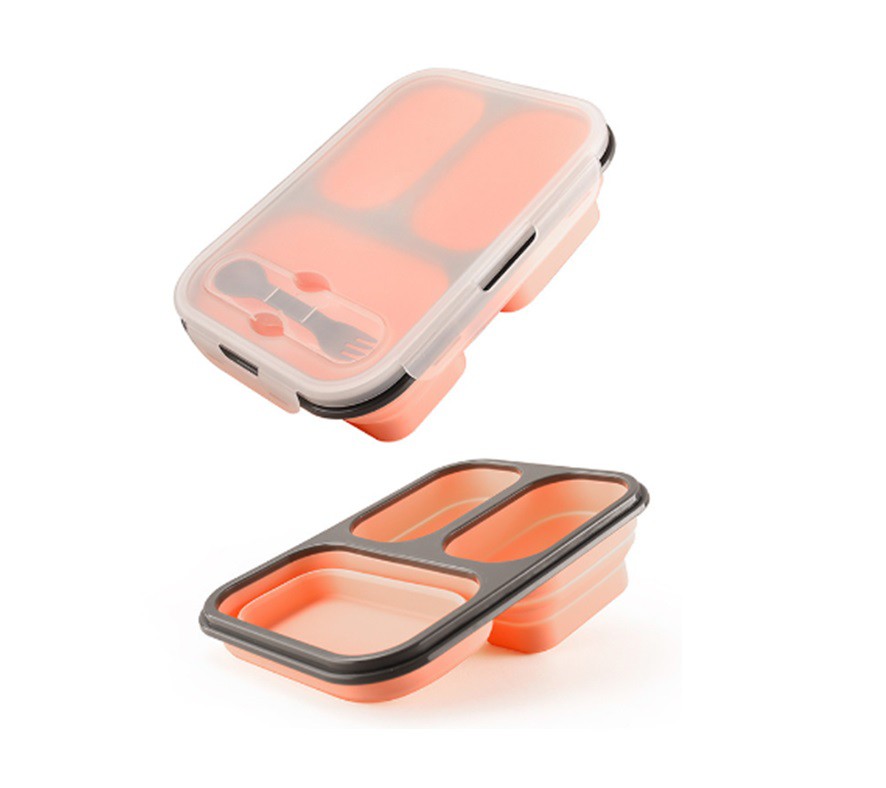 Foldable lunch box for hot and cold food BL445