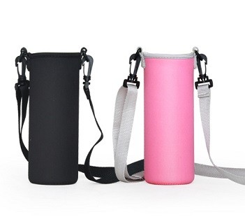 Insulation water bottle cup pocket portable with hand carry and shoulder strap for outdoor sports travel