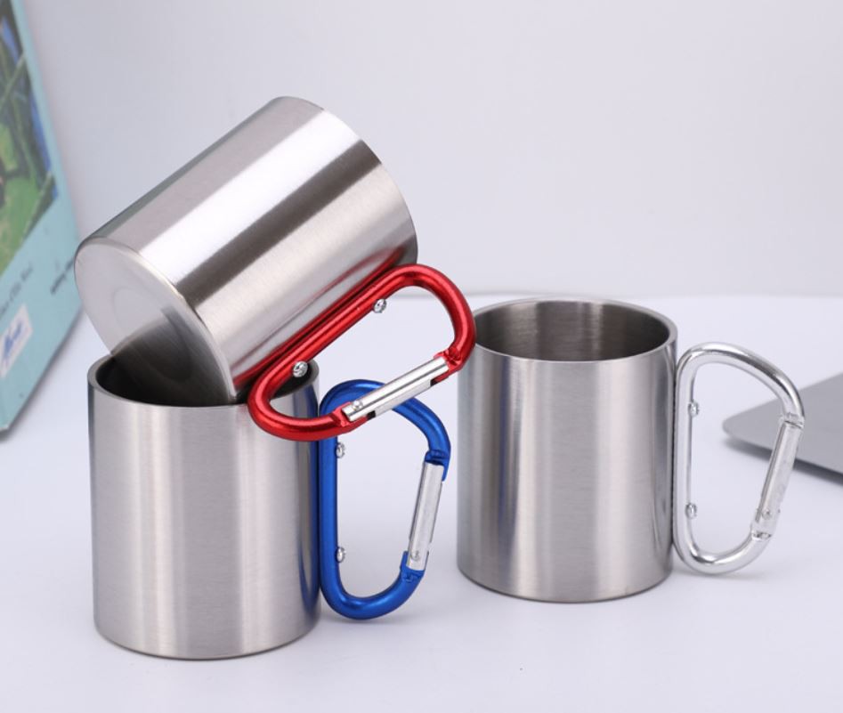Portable outdoor camping mug stainless steel 220ml YCG-217
