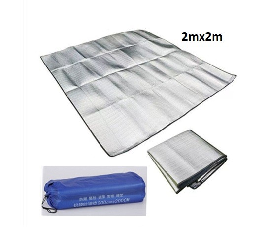 Outdoor camping tent floor mat multi-purpose pearl cotton picnic mat double-sided aluminum film moisture-proof mat gift outer bag cp241